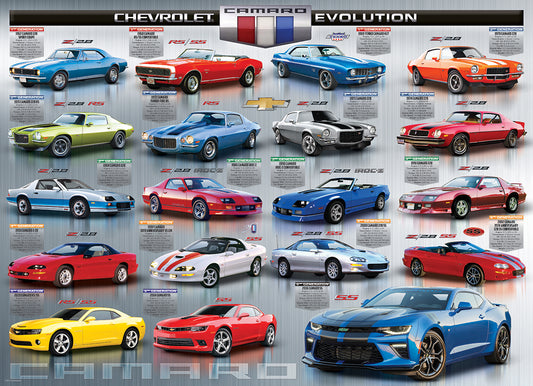Chevrolet The Camaro Evolution af Eurographics, 1000 brikker
