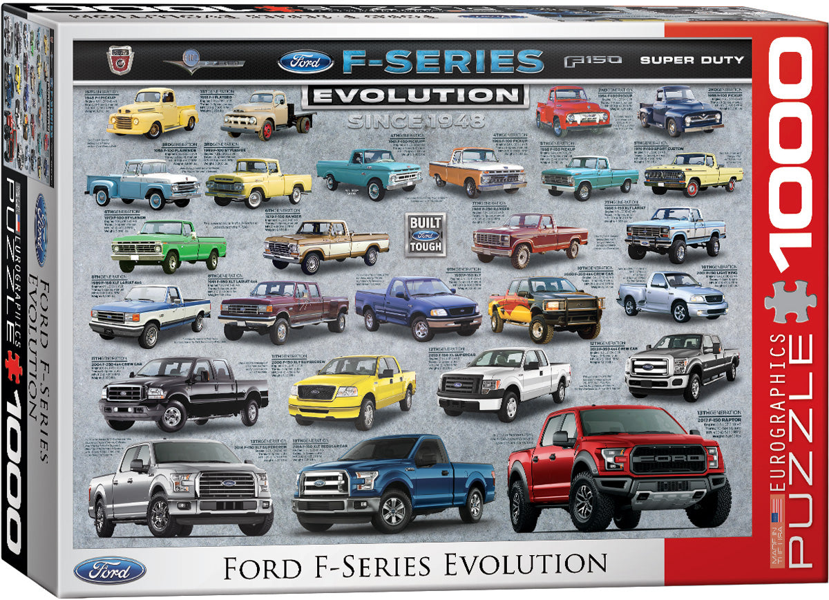 Ford F-Series Evolution van Eurographics, puzzel van 1000 stukjes