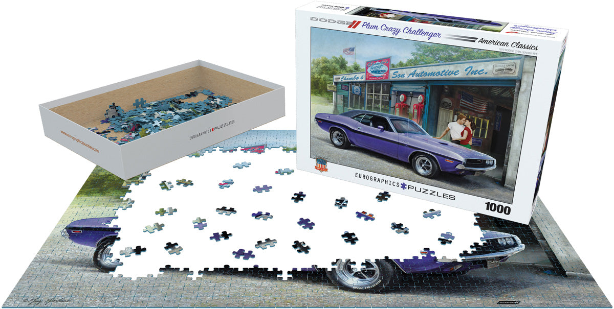 Plum Crazy Challenger by Greg Giordano, 1000 Piece Puzzle
