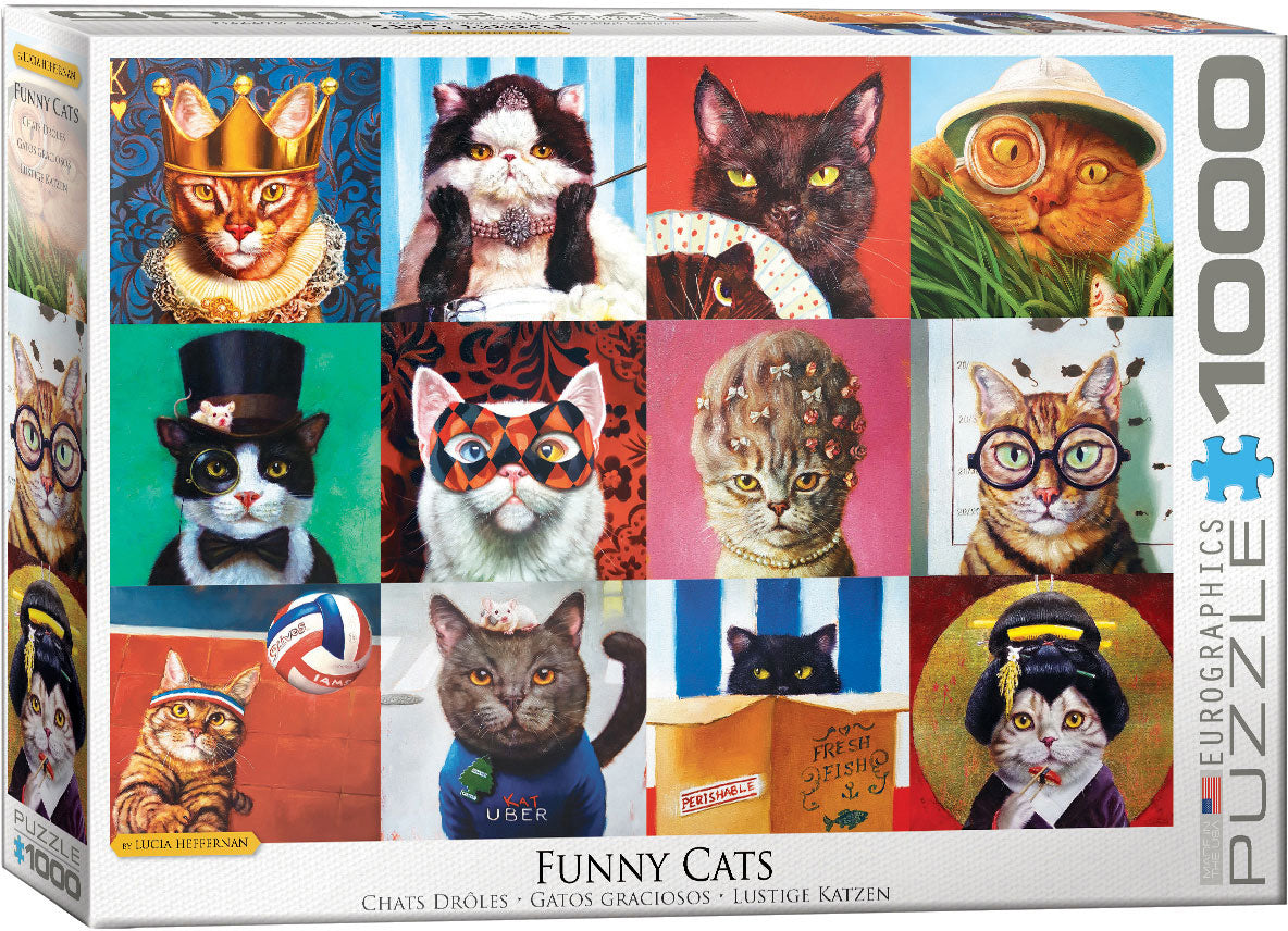 Funny Cats by Lucia Heffernan, 1000 Piece Puzzle