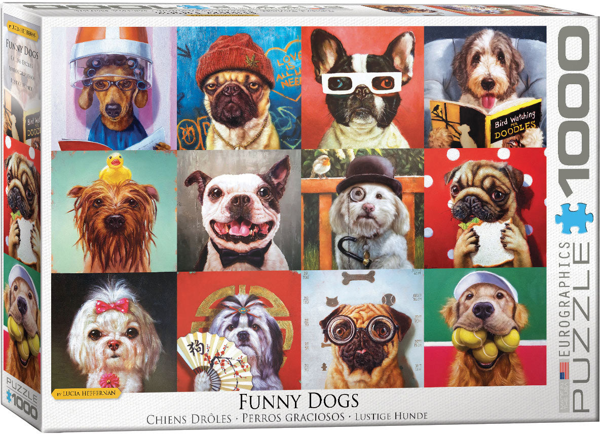 Funny Dogs by Lucia Heffernan, 1000 Piece Puzzle