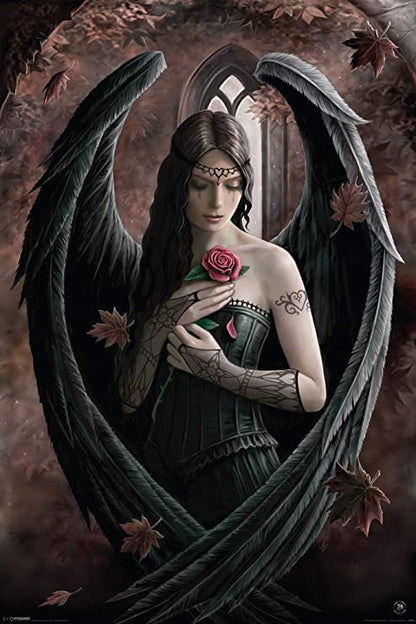 Angel Rose by Anne Stokes, Mounted Print