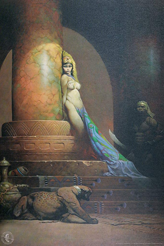 Egyptische koningin door Frank Frazetta, poster
