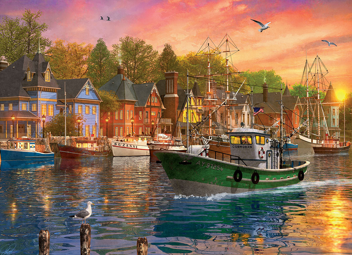 Harbor Sunset by Dominic Davison, 1000 Piece puzzle