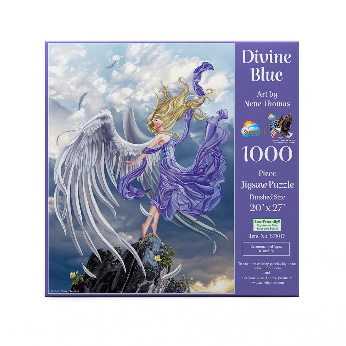 Divine Blue van Nene Thomas, puzzel van 1000 stukjes
