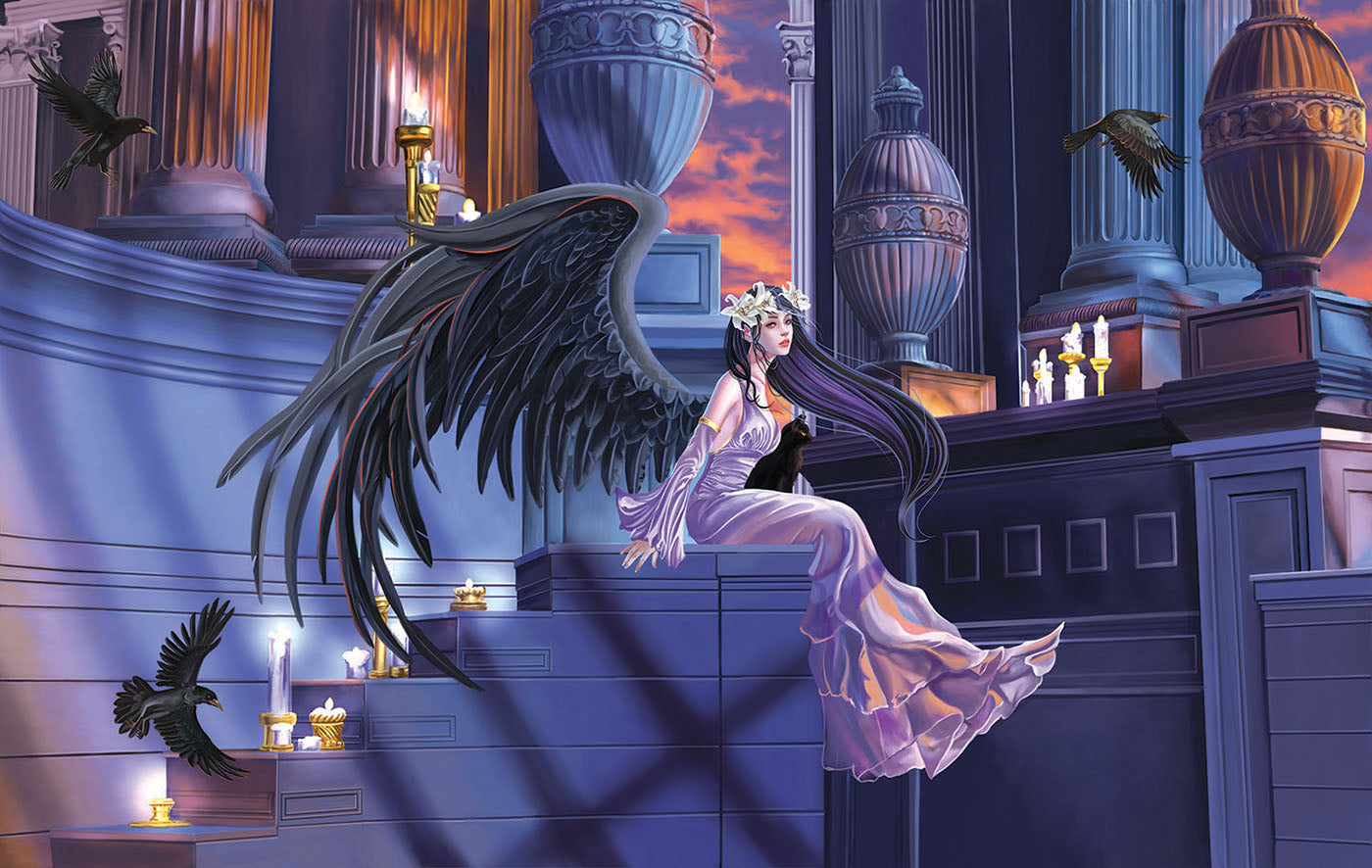 Onyx Angel af Nene Thomas, 1000 brikker puslespil