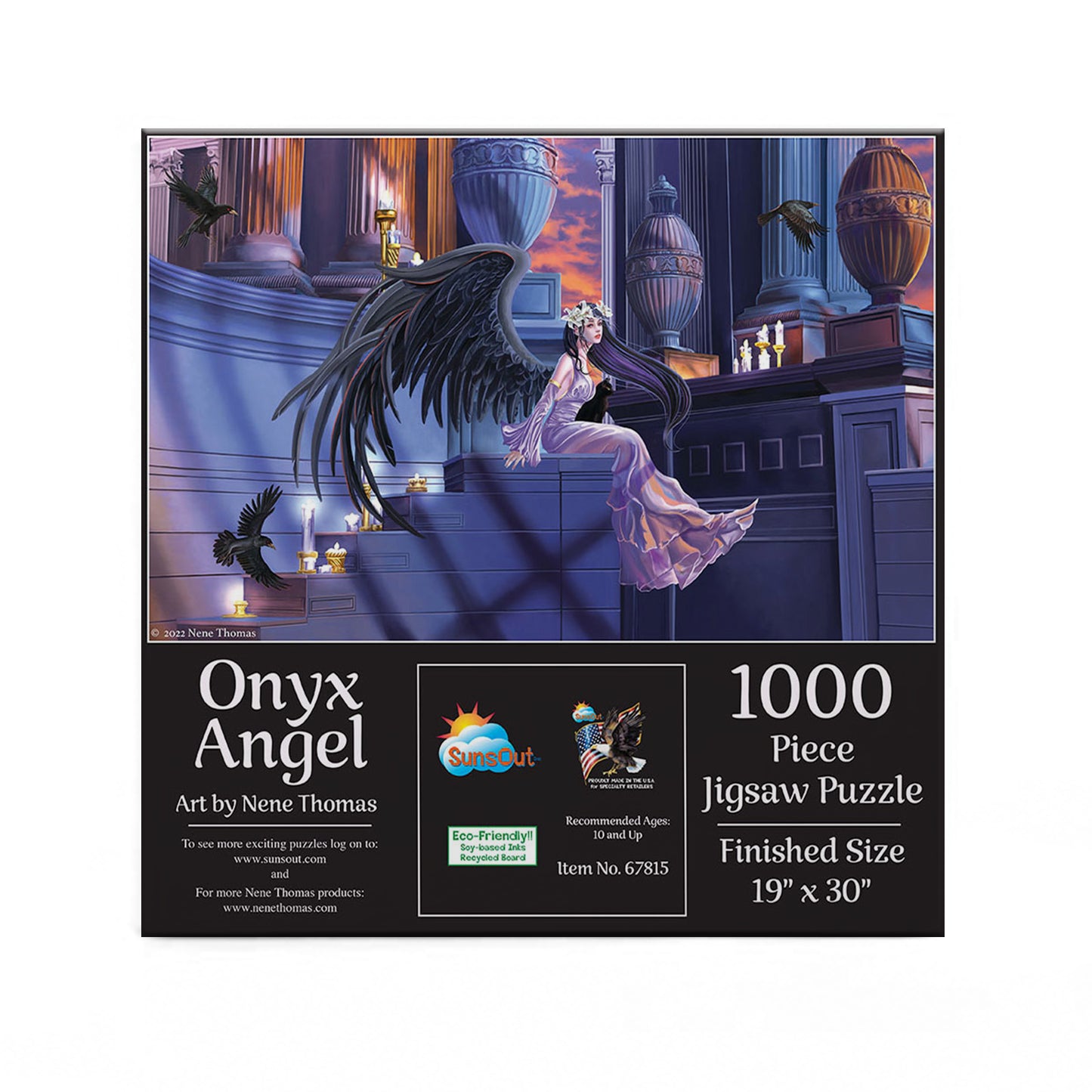 Onyx Angel af Nene Thomas, 1000 brikker puslespil