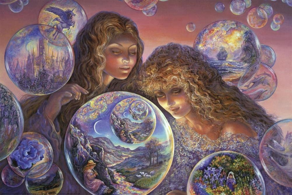 Bubble World by Josephine Wall, Poster