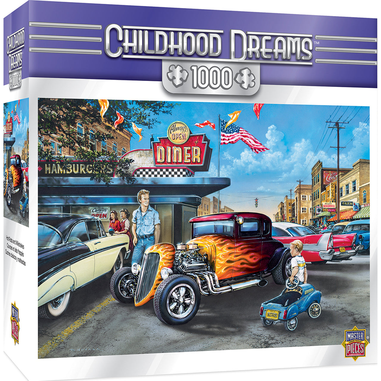 Hot Rods and Milkshakes by Dan Hatala , 1000 Piece Puzzle