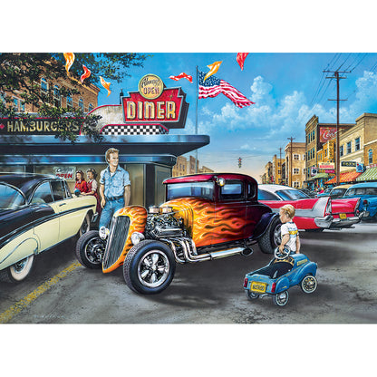 Hot Rods and Milkshakes by Dan Hatala , 1000 Piece Puzzle