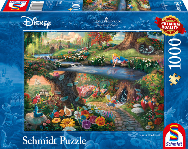 Alice in Wonderland by Thomas Kinkade, 1000 Piece Puzzle
