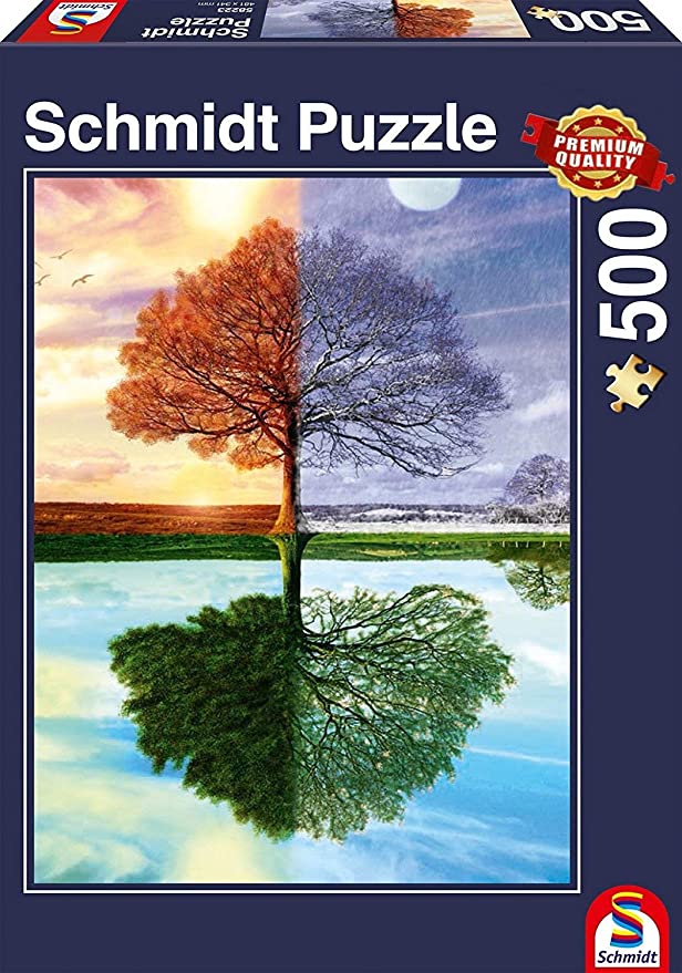 Årstidernes træ af Laura George, 500 brikkers puslespil