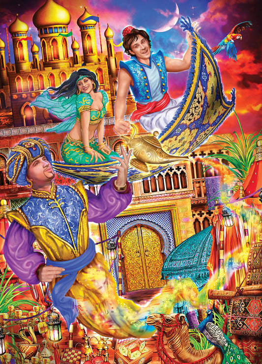 Klassiske eventyr Aladdin af Ciro Marchetti, 1000 brikker