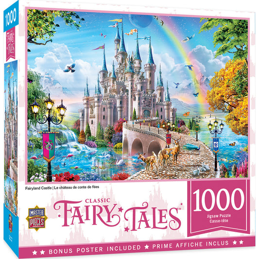 Classic Fairy Tales Fairy Land Castle af Adrian Chesterman, 1000 brikkers puslespil