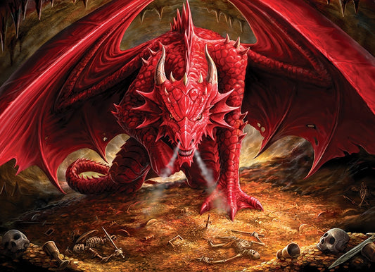 Dragon's Lair af Anne Stokes, 1000 brikker puslespil