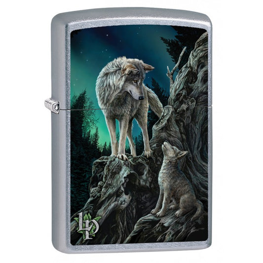 Zippo Lighter: Lisa Parker Wolf with Cub