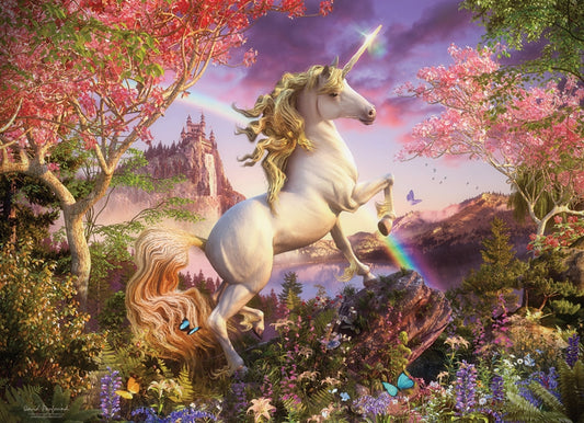 Realm of the Unicorn af David Penfound, 350 brikkers puslespil