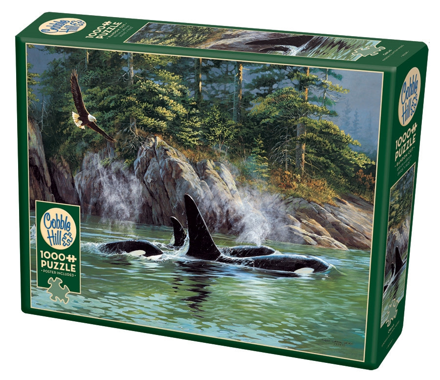 Orcas by Clayton Weirs, 1000 Piece Puzzle