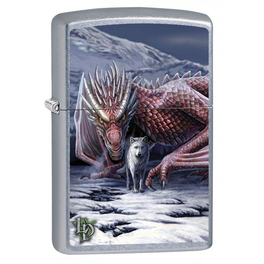 Zippo Lighter: Lisa Parker Dragon and Wolf