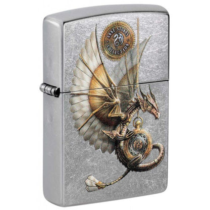 Zippo Lighter: Anne Stokes Steampunk Dragon - Street Chrome