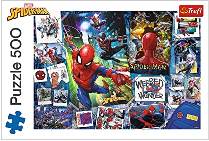 Posters met een superheld van Marvel, puzzel van 500 stukjes
