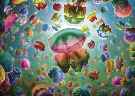 Jellyfish af Alex Mustard, 1000 brikker puslespil