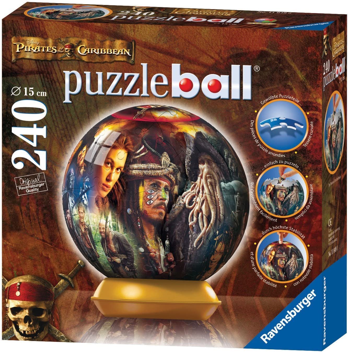 Ravensburger Pirates of the Caribbean Trilogy, Jigsaw Puzzle Ball 240 Pieces
