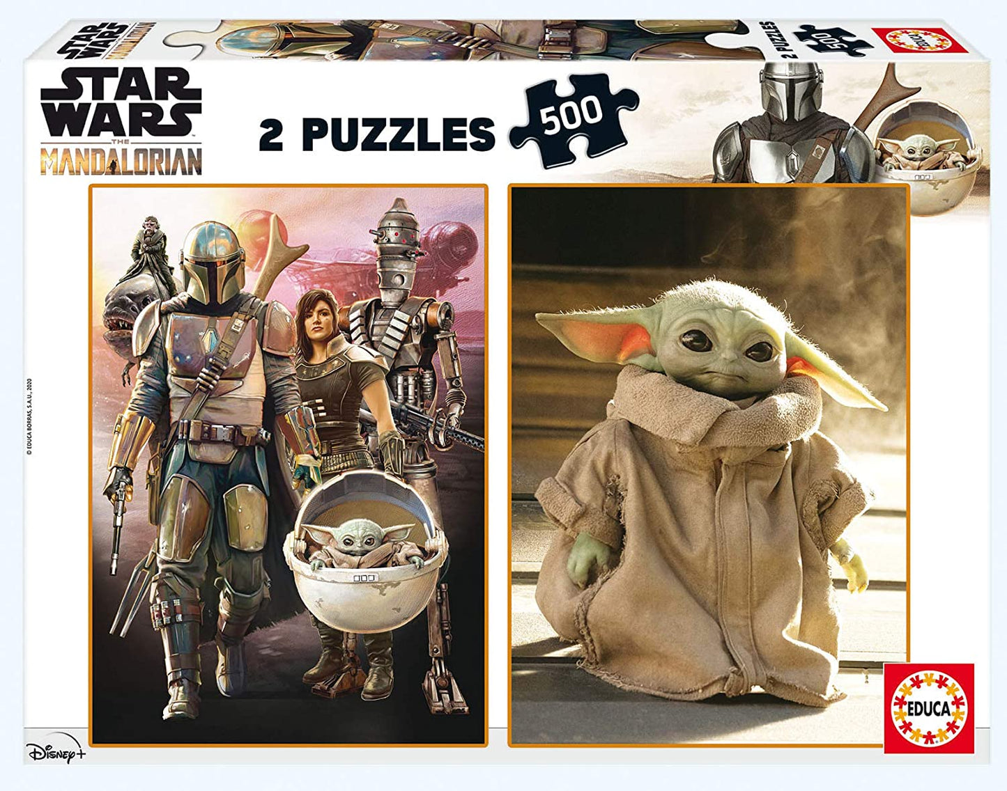Star Wars The Mandalorian, 2 - 500 Piece puzzle set