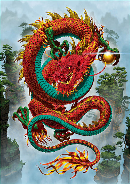 Good Fortune Dragon by Vincent Hie, 500 Piece Puzzle