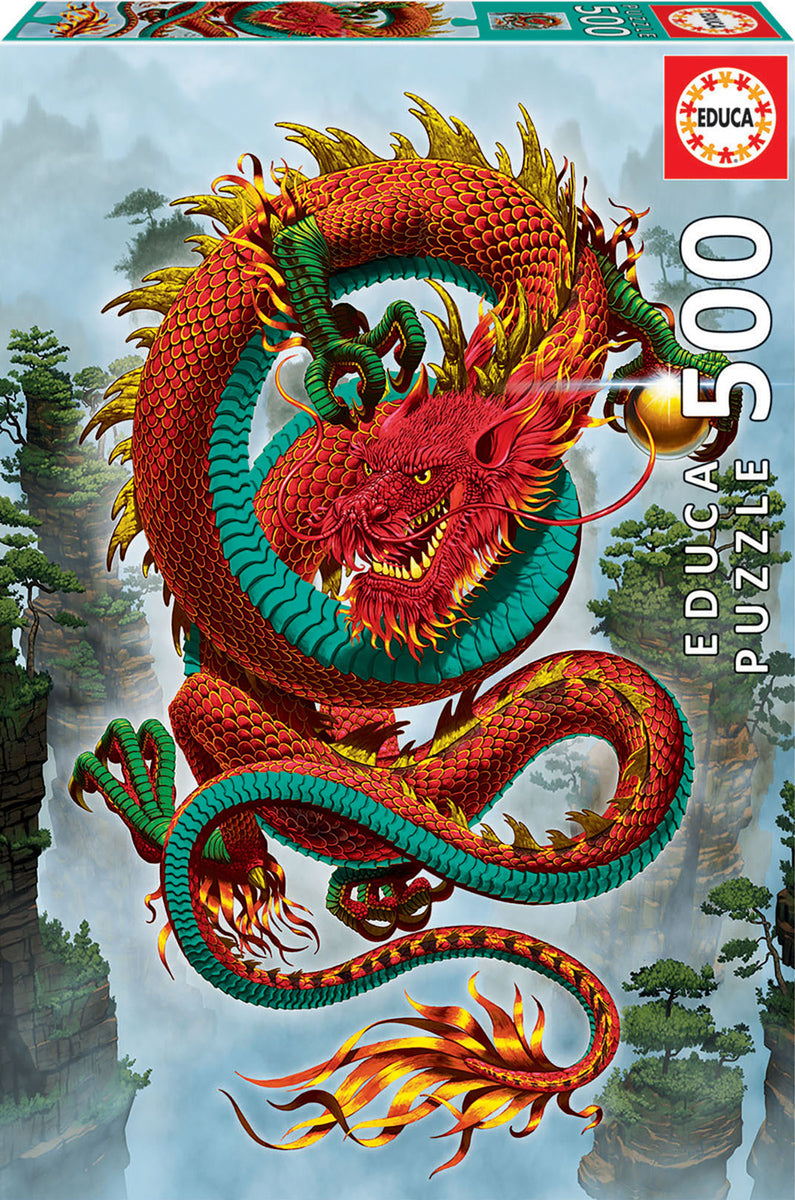 Good Fortune Dragon af Vincent Hie, 500 brikker puslespil