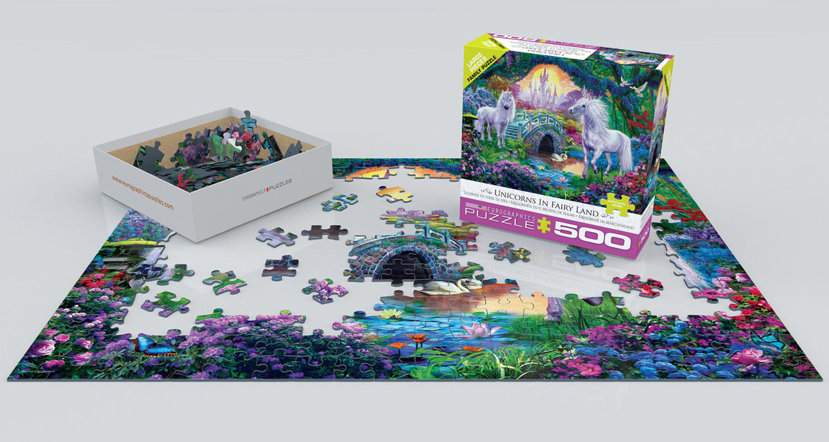 Unicorns In Fairy Land by Jan Patrik, 500 Piece Puzzle