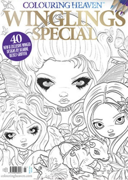 Colouring Heaven Winglings Special Issue 91 Featuring Jasmine Becket-Griffith