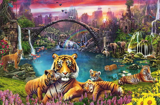 Tigers in Paradise by Jan Patrik, 3000 Piece Puzzle
