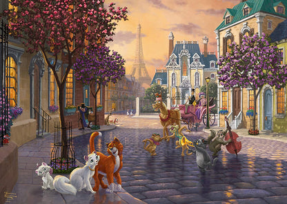 The Aristocats by Thomas Kinkade, 1000 Piece Puzzle