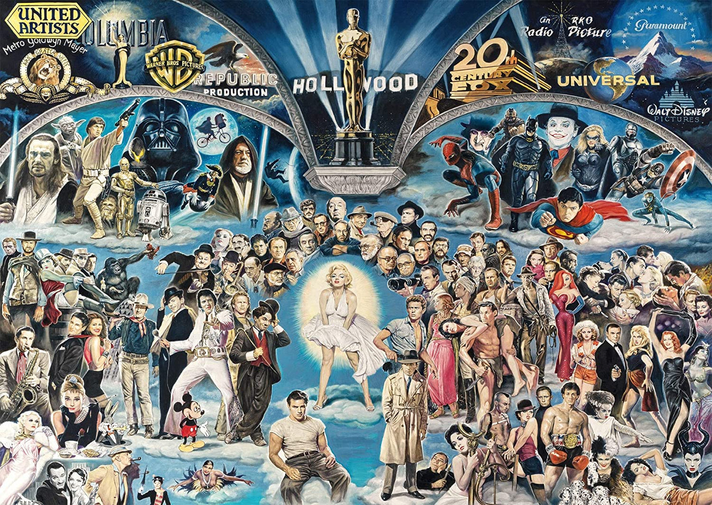Hollywood - The Universe of Glory af Renato Casaro, 1000 brikker