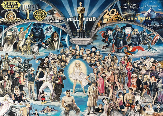 Hollywood - Het universum van glorie door Renato Casaro, puzzel van 1000 stukjes