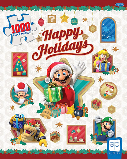 Super Mario - Happy Holidays by Nintendo, 1000 Piece Puzzle