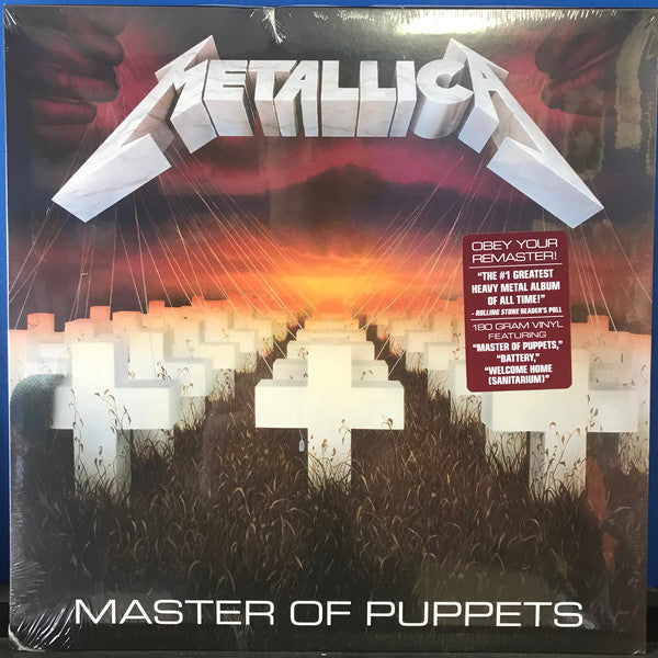 Metallica - Master Of Puppets, Vinyl Limited edition, Genudgivelse, Remastered