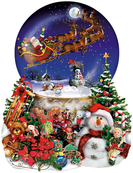 Santa's Snowy Ride af Lori Schory, 1000 brikker puslespil
