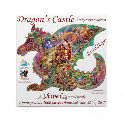 Dragon's Castle by Steve Sundram, 1000 Piece Shaped Puzzle