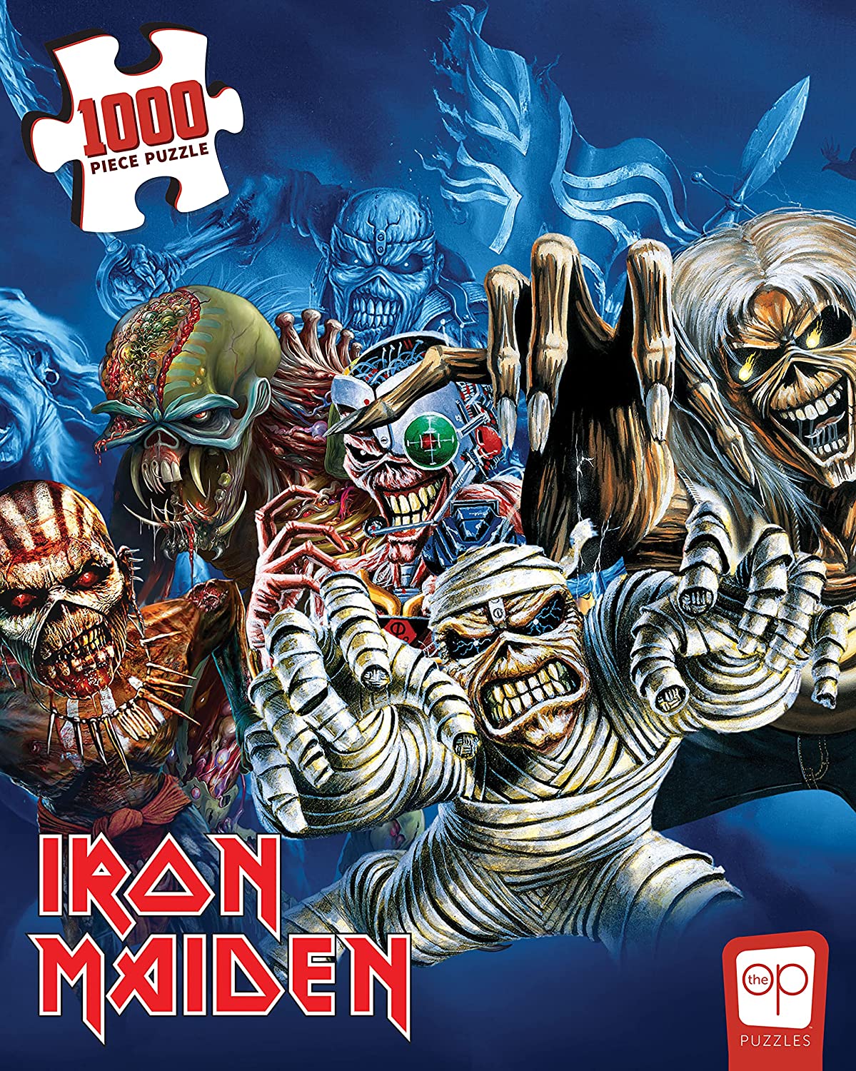 Iron Maiden - The Faces of Eddie, 1000 brikker puslespil