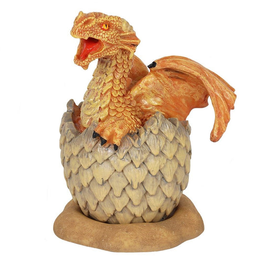 Yellow Hatching Dragon af Anne Stokes, Cone Incense Burner