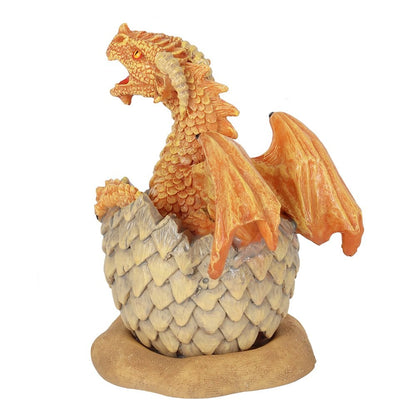 Yellow Hatching Dragon by Anne Stokes, Cone Incense Burner