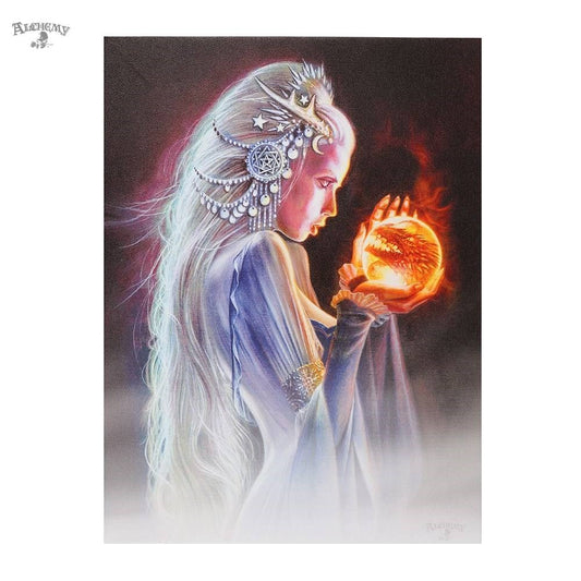 Winterborn Witch by Alchemy Gothic, Canvas Print