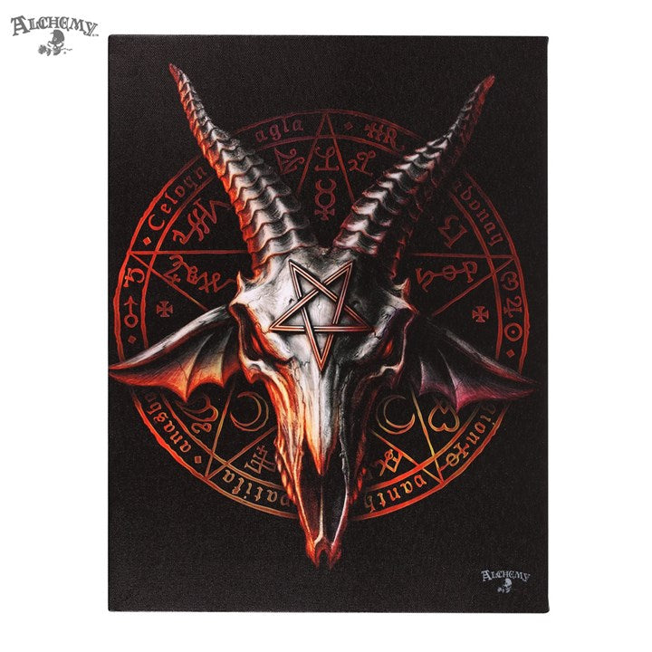 Baphomet Zisurru door Alchemy Engeland, canvasafdruk