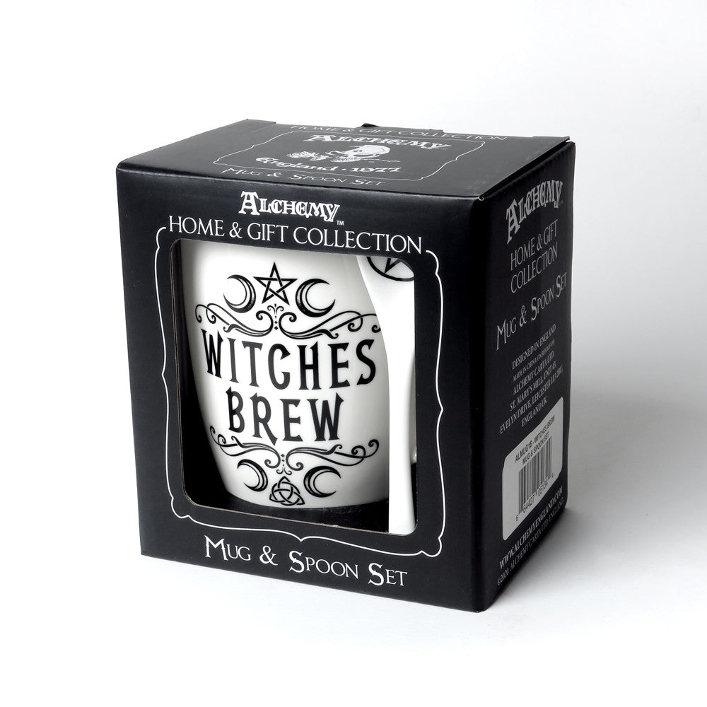 Crescent Witches Brew by Alchemy England, Cup and Spoon set
