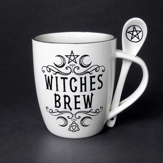 Crescent Witches Brew van Alchemy England, beker en lepelset