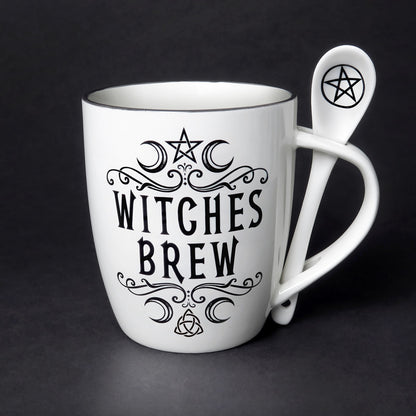 Crescent Witches Brew by Alchemy England, Cup and Spoon set