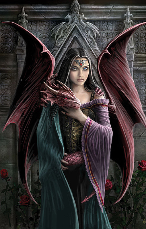 Soul Mates by Anne Stokes, Greeting Card
