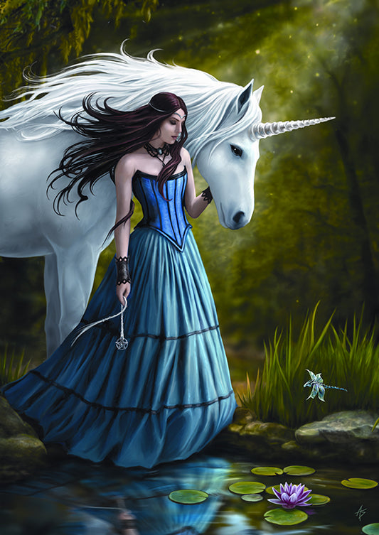 Contemplation by Anne Stokes, Greeting Card